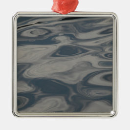 Reflecties over water metalen ornament