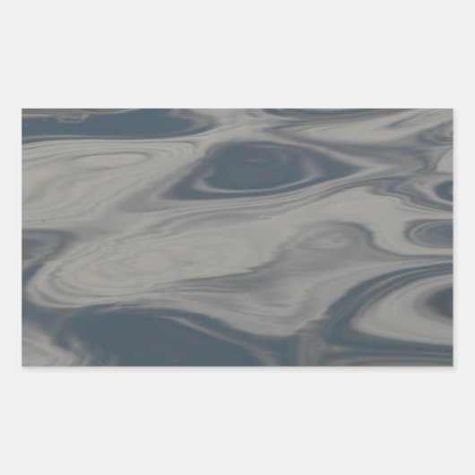 Reflecties over water rechthoekige sticker (Voorkant)