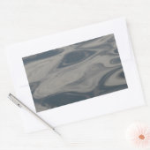 Reflecties over water rechthoekige sticker (Envelop)