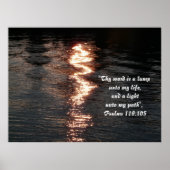 Reflecties over water/schittering poster (Voorkant)