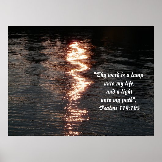 Reflecties over water/schittering poster (Voorkant)