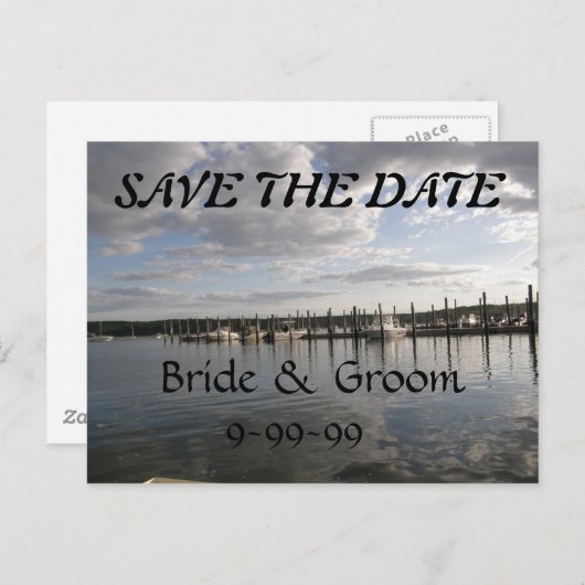 Reflecties SAVE THE DATE Aankondigingskaart (Voorkant / Achterkant)