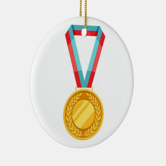 Reflecties Skating Academy kerstversiering Keramisch Ornament (Rechts)