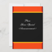 REFLECTIES TOPAZ , zwart geel oranje Kaart (Achterkant)