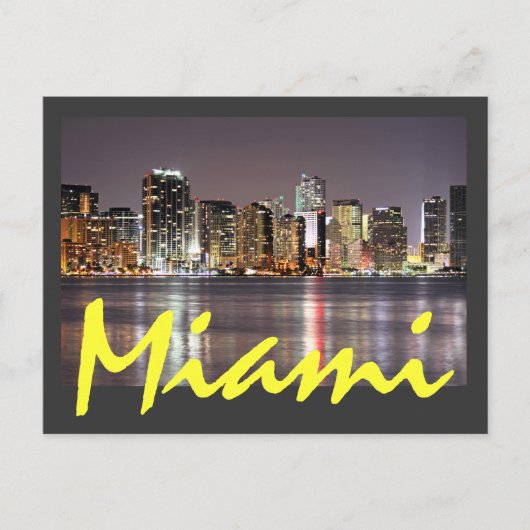 Reflecties uit Miami, Florida, de Magic City Briefkaart (Voorkant)
