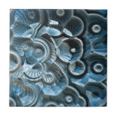 Reflecties van A Fractal Fossil Tegeltje (Voorkant)