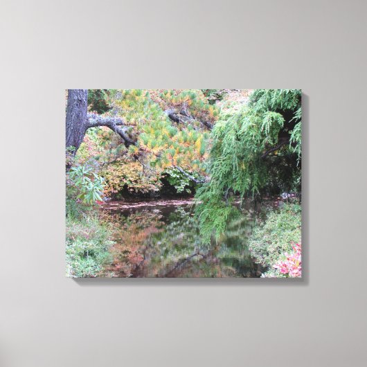 *Reflecties van Azalia Garden Wrapped Canvas Afdruk (Voorkant)