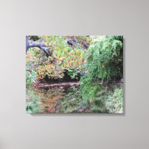 * Reflecties van Azalia Garden Wrapped Canvas Afdruk