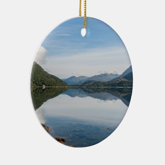 Reflecties van bergen in Loch Creran - Schotland Keramisch Ornament (Rechts)