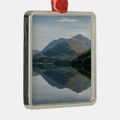 Reflecties van bergen in Loch Creran - Schotland Metalen Ornament (Rechts)