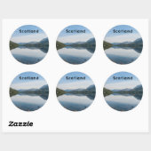 Reflecties van bergen in Loch Creran - Schotland Ronde Sticker (Vel)