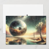 Reflecties van chaos feestdagenkaart (Voorkant / Achterkant)