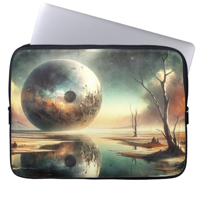 Reflecties van chaos laptop sleeve (Voorkant)