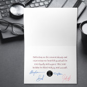 Reflecties van dankbaarheid Thanksgiving Folie Feestdagenkaart