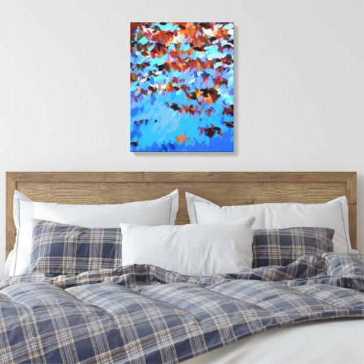 REFLECTIES VAN DE BEHANDELING VAN HET RIVIERWATER CANVAS AFDRUK (Insitu (Slaapkamer))