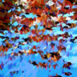 REFLECTIES VAN DE BEHANDELING VAN HET RIVIERWATER CANVAS AFDRUK<br><div class="desc">Een abstract kunstontwerp van bomen die op het rivierwater worden weerspiegeld.</div>