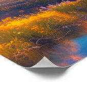 Reflecties van de bergen poster (Hoek)