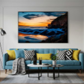 Reflecties van de dageraad canvas afdruk