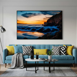 Reflecties van de dageraad canvas afdruk