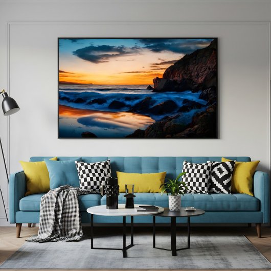 Reflecties van de dageraad canvas afdruk