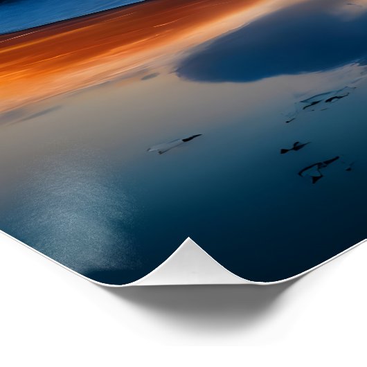 Reflecties van de dageraad perfect poster (Hoek)