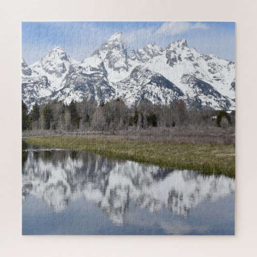 Reflecties van de Grand Tetons - 20x20 - 676 stuks Legpuzzel (Verticaal)