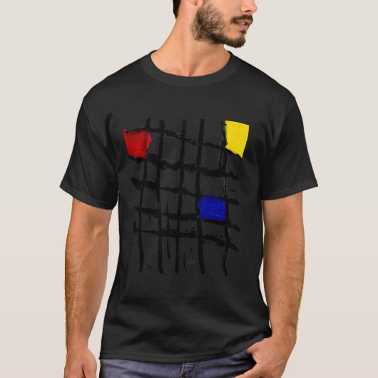 Reflecties van de Mondriaan ontwerper T-shirt (Voorkant)