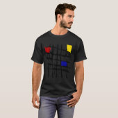 Reflecties van de Mondriaan ontwerper T-shirt (Voorkant volledig)