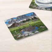 Reflecties van de schaal kartonnen onderzetters (Schuin)