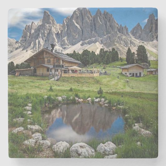 Reflecties van de schaal stenen onderzetter (Voorkant)