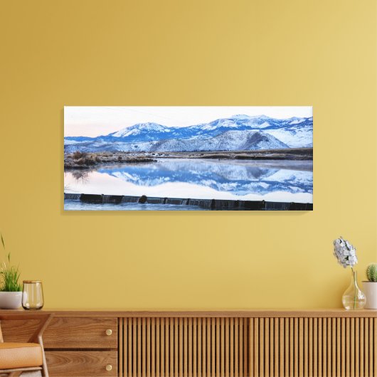 Reflecties van de Sierras in Reno Canvas Afdruk (Insitu (Woonkamer))