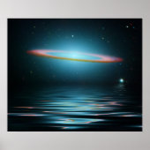Reflecties van de Sombrero Galaxy Poster (Voorkant)