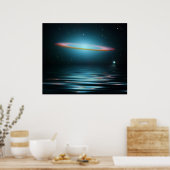 Reflecties van de Sombrero Galaxy Poster (Keuken)