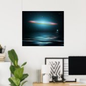 Reflecties van de Sombrero Galaxy Poster (Thuiskantoor)