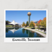 Reflecties van de zon in de herfst briefkaart (Voorkant)