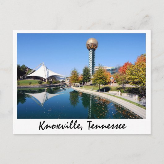 Reflecties van de zon in de herfst briefkaart (Voorkant)