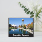 Reflecties van de zon in de herfst briefkaart (Staand voorkant)