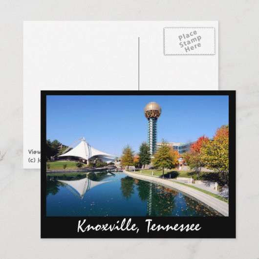 Reflecties van de zon in de herfst briefkaart (Voorkant / Achterkant)