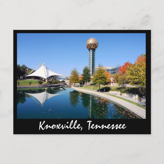 Reflecties van de zon in de herfst briefkaart (Voorkant)