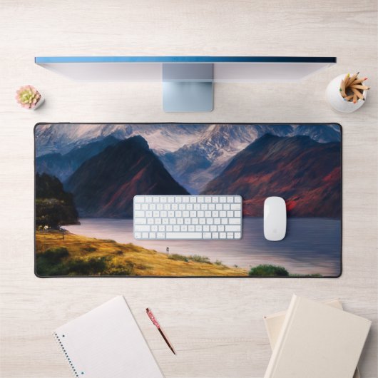 Reflecties van de zonsondergang bureaumat (Kantoor 1)