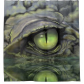 Reflecties van een alligator oog douchegordijn (Voorkant)
