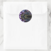 Reflecties van een Dragon Pool Ronde Sticker (Tas)