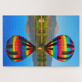 Reflecties van een luchtballon legpuzzel (Horizontaal)