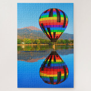 Reflecties van een luchtballon legpuzzel