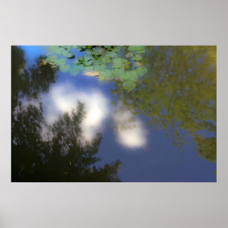 Reflecties van een mooie dag poster