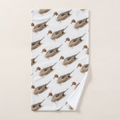 Reflecties van een noordelijke Pintail Duck Bad Handdoek (Handdoek)