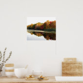 Reflecties van een prachtig Herfst Landschap Poste Poster (Keuken)