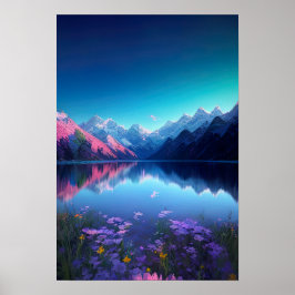 Reflecties van een Pristine-wereld Poster