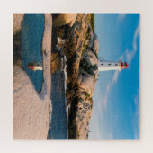 Reflecties van een vuurtoren legpuzzel (Horizontaal)