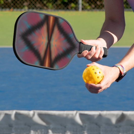 Reflecties van een woestijndroom pickleball paddle (Insitu)
